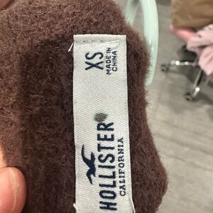 Hollister Chocolate Brown Fuzzy Sweater